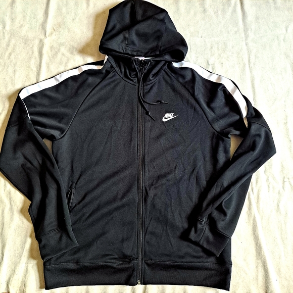 Nike Other - Nike Full Zip Black White Hoodie